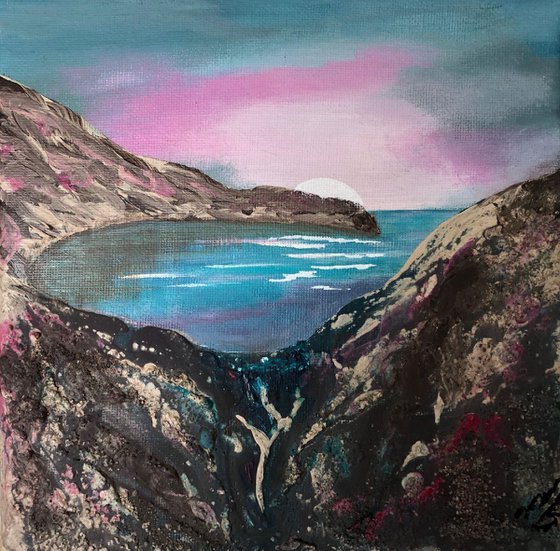 Lulworth Cove Contemporary and Textured