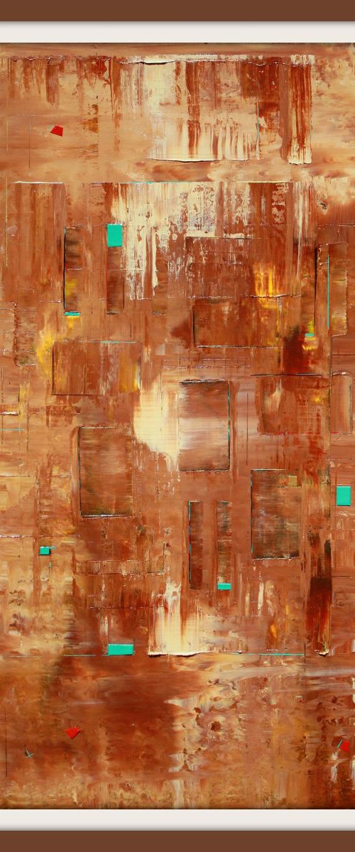 Primitive Rock Wall Abstract 24 by Robert Lynn
