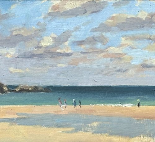 Harlyn Bay looking west by Louise Gillard