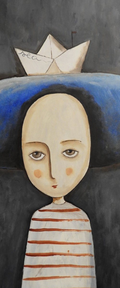 Thinking about the sea by Silvia Beneforti