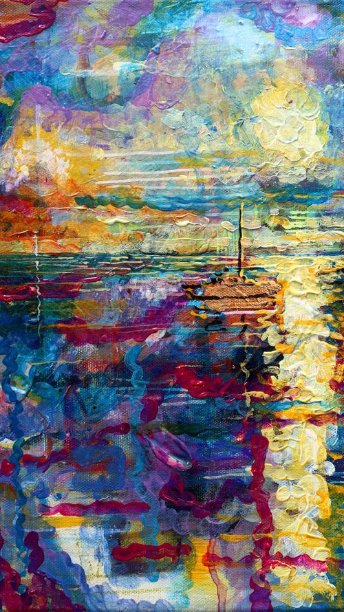 Gold Boats by Rakhmet Redzhepov