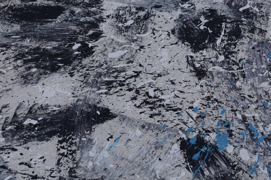 Blue Black White