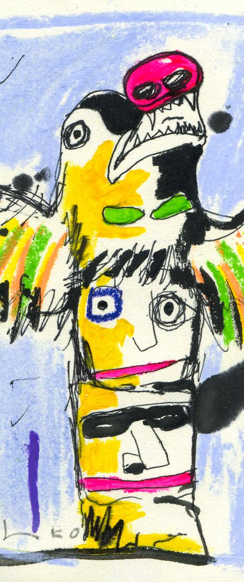 Totem 15x15 cm / 5.90x5.90 inch by V. Lishko