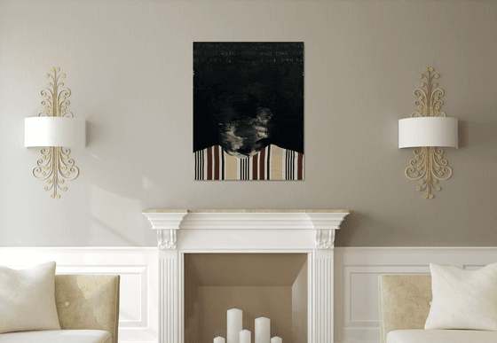 Abstract Portrait in Black — Silent Presence