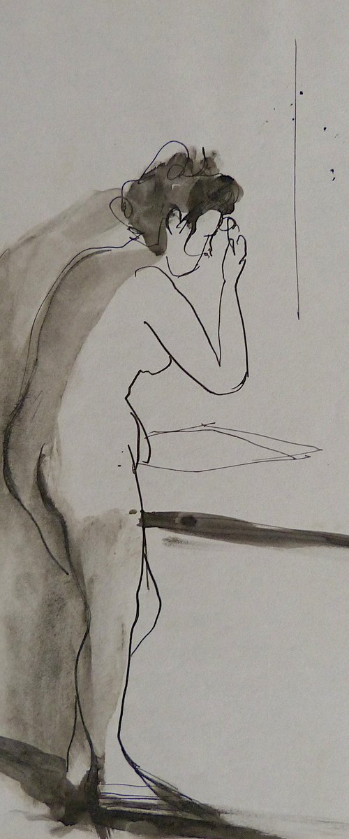 The Nude Drawing 6, 21x29 cm by Frederic Belaubre