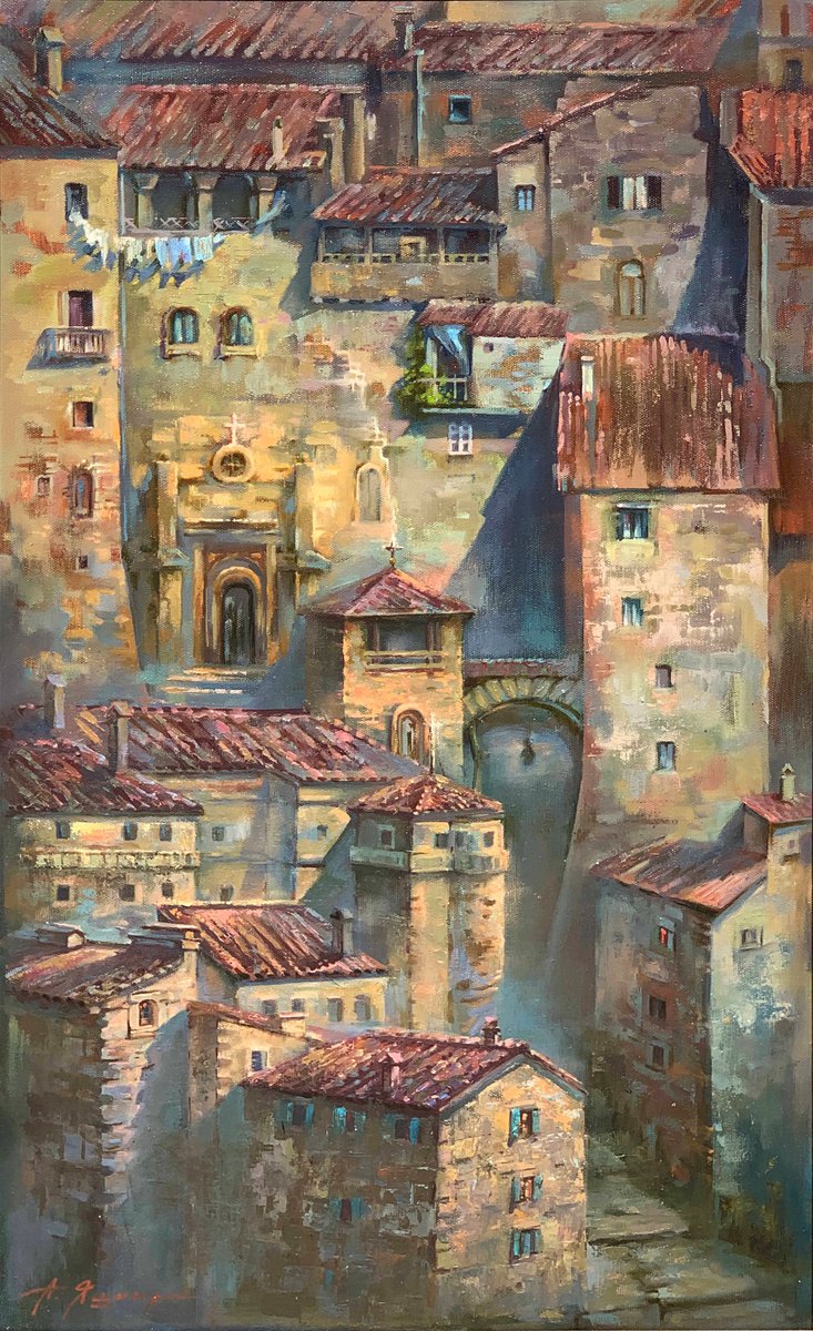 Sorano Italy by Alla Yashina