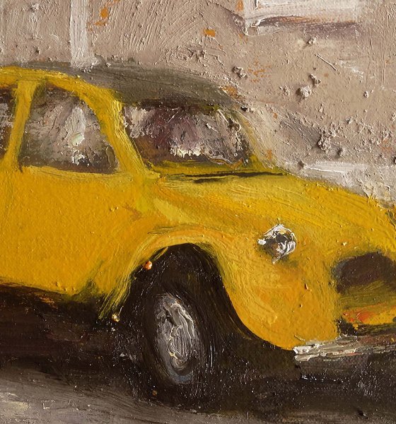 2CV Citroën yellow