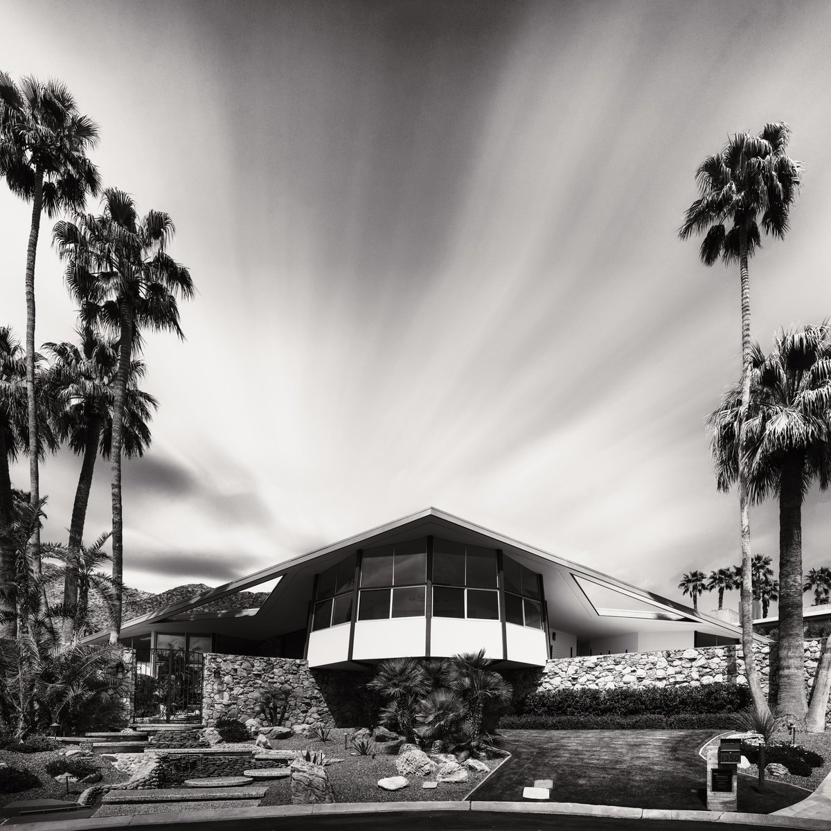 Photorealistic Cityscapes Photograph By Harv Greenberg, 30 X 30, Elvis Hideaway - Palm Springs, Original Artwork
