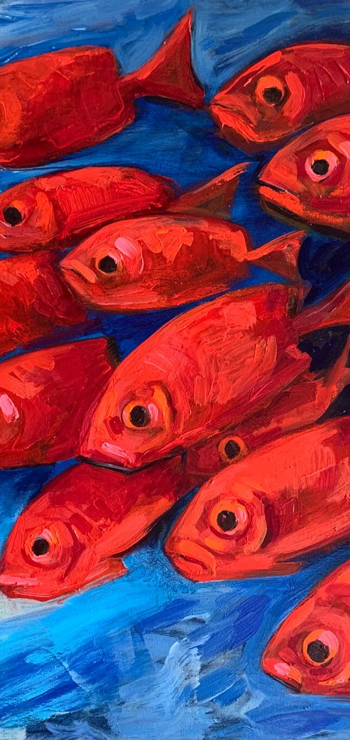 Red fish by Olga Pascari