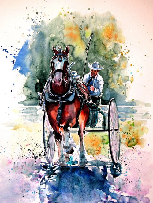 Horse race by Kovács Anna Brigitta