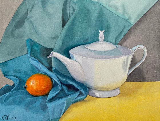 Still life with teapot