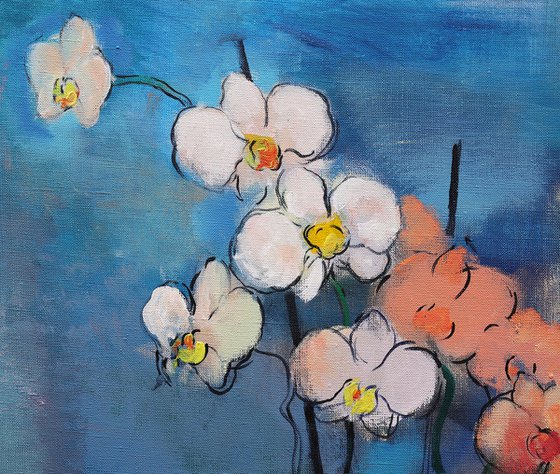 Orchids and Green Bananas