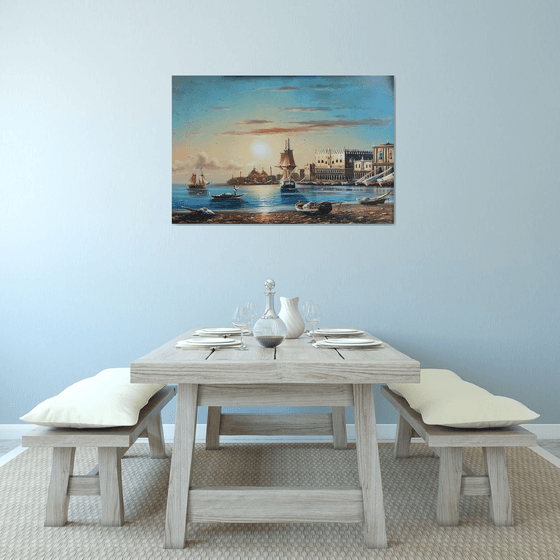Port (120x80cm, oil painting)