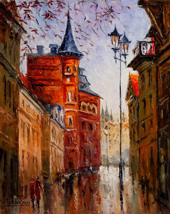 "City after the rain", city landscape