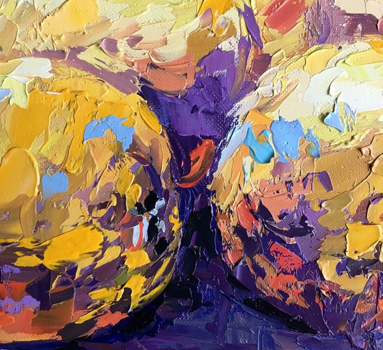 "A quince" oil painting