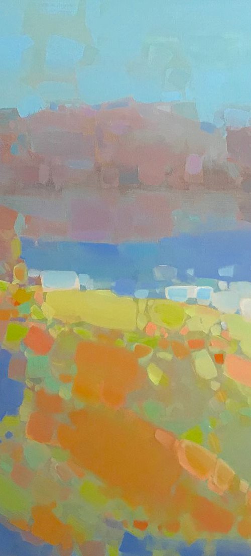 Autumn Palette, Landscape oil painting, Handmade artwork, Large Size by Vahe Yeremyan
