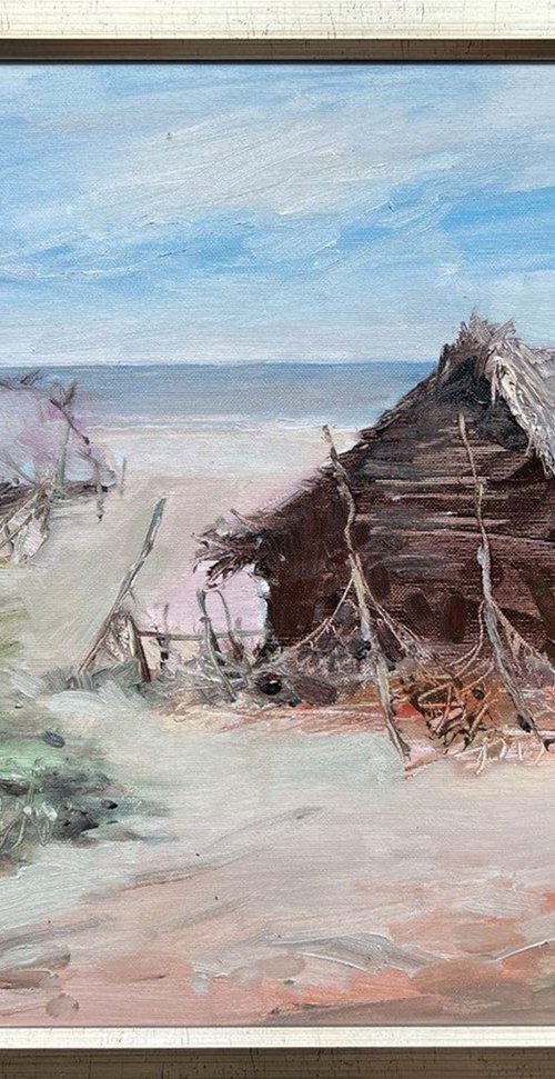 Fisherman's hut by Henadzy Havartsou