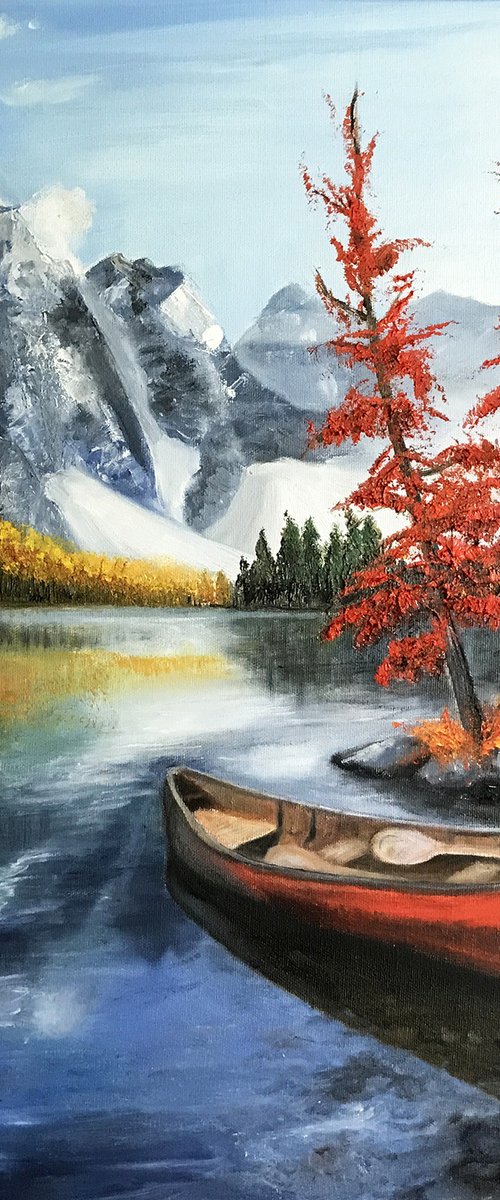 Red Canoe by Erika Farkas