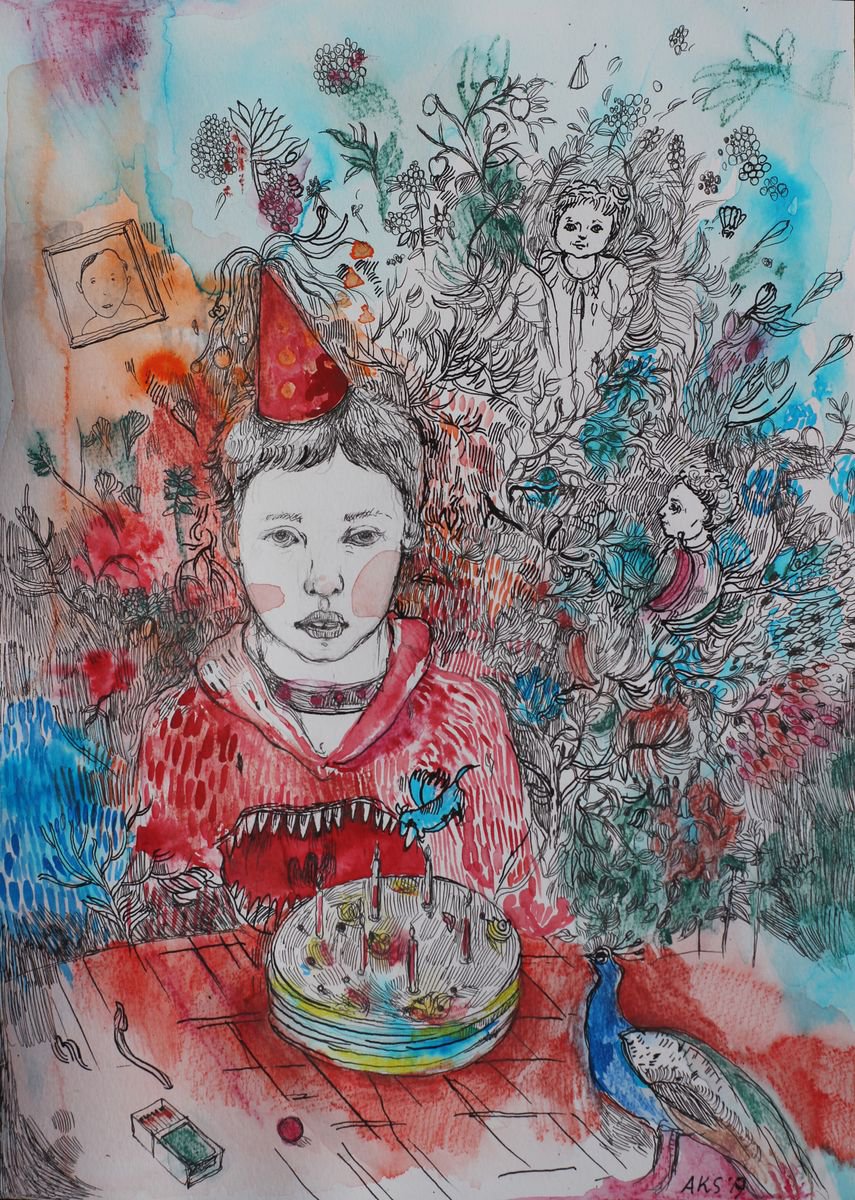 The birthday cake by Aurelija Kairyte-Smolianskiene