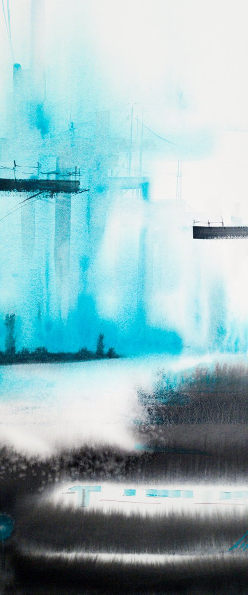 Turquoise. Semi-abstract by Marina Abramova