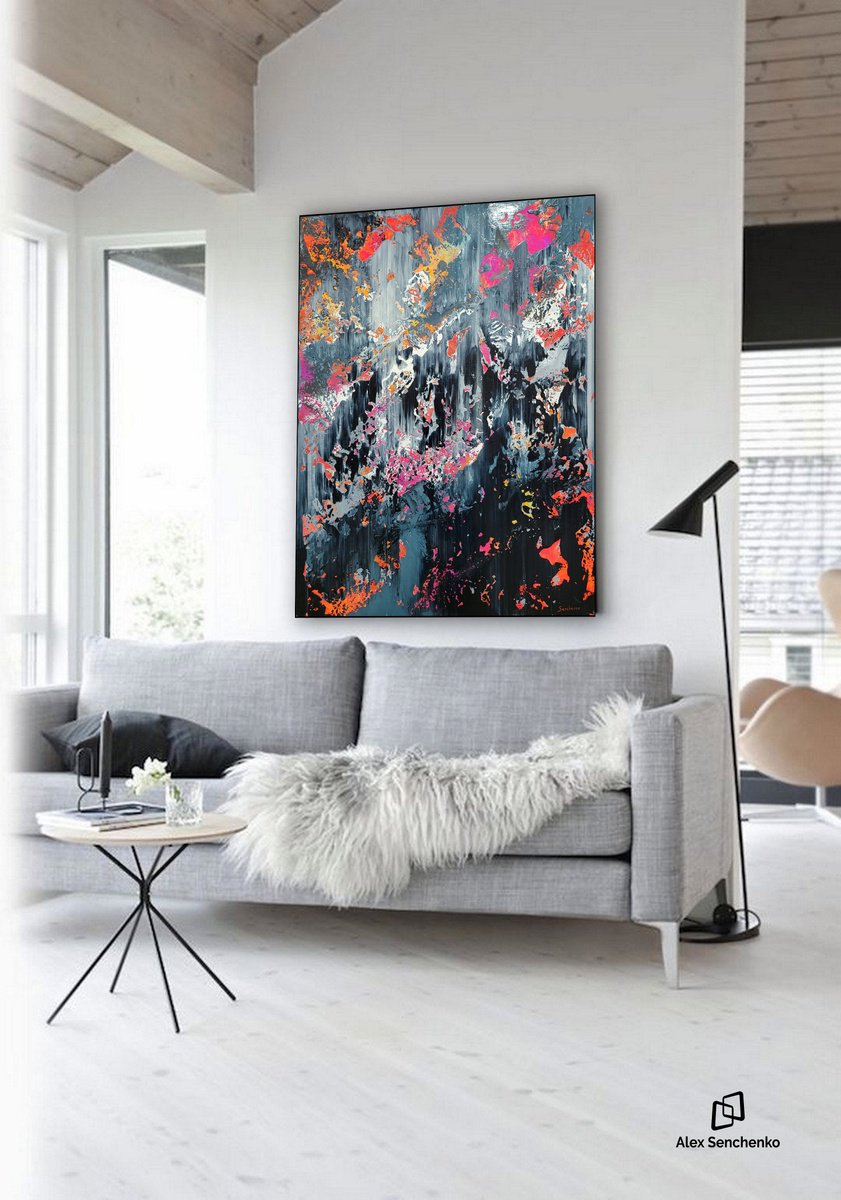 120x100cm. / Abstract painting / Abstract 22133 by Alex Senchenko