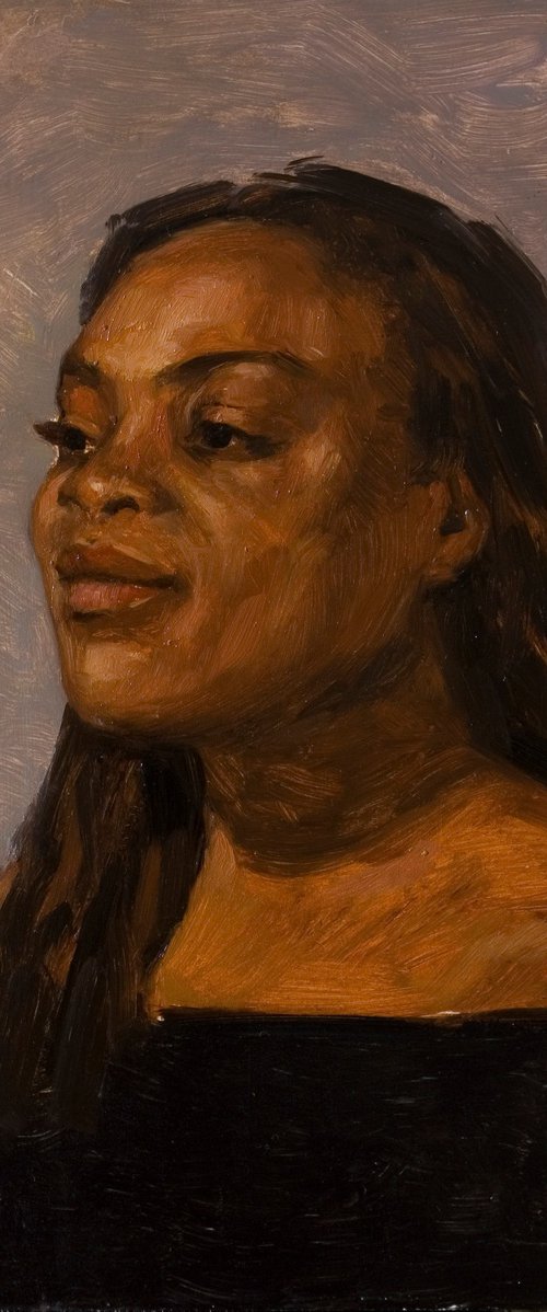 portrait of a black woman by Olivier Payeur