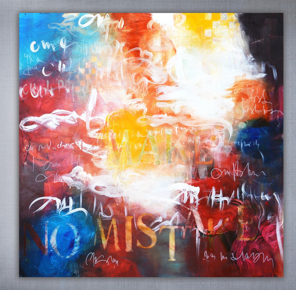 Abstract Acrylic Painting By Andrada Anghel, 36 X 36, Make No Mistake, Original Artwork