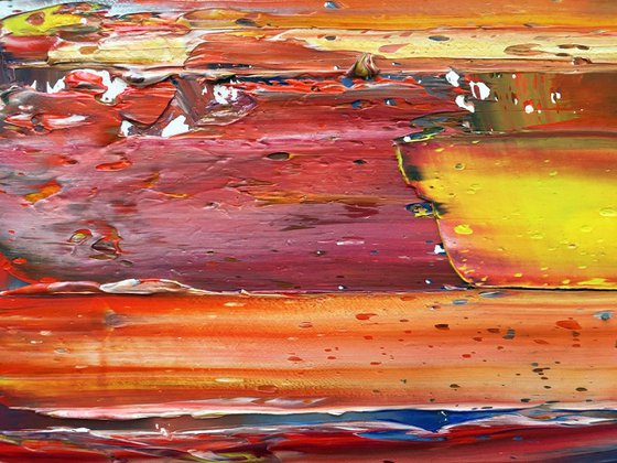 "Making Contact" - SPECIAL PRICE-  Original PMS Oil Painting On Reclaimed Wood - 30 x 16 inches