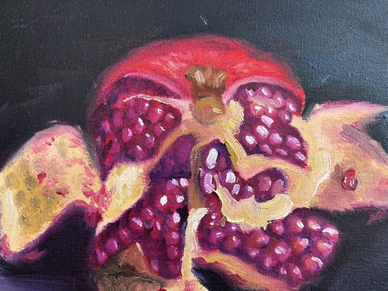 Still life with pomegranate