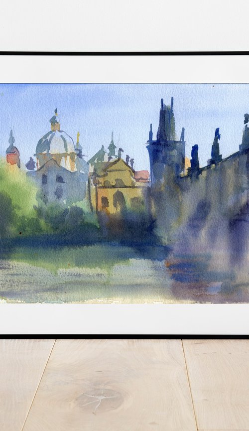 Morning on Charles Bridge by SVITLANA LAGUTINA