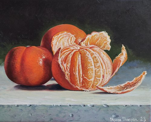 Still life - tangerines by Stepan Ohanyan