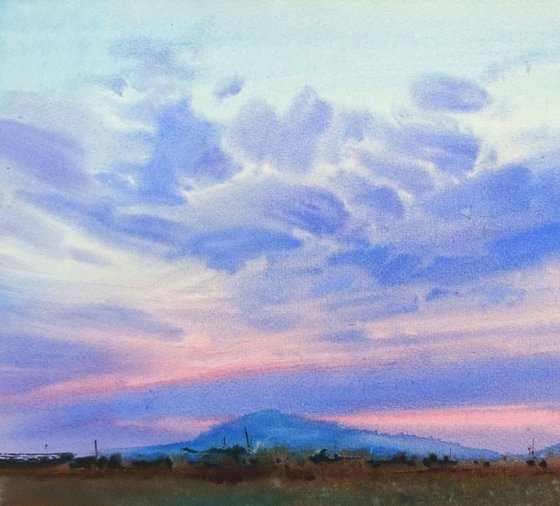 "Sunset in Transcarpathia"