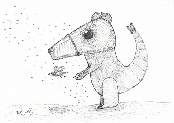 Freak animal  and bird
