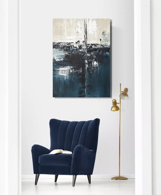 Deep Lineage, grey blue indigo