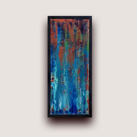 Copper Reflections 2 - abstract painting