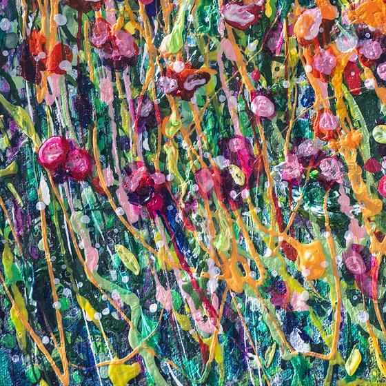 Pollocks Meadow Bloom Original Art