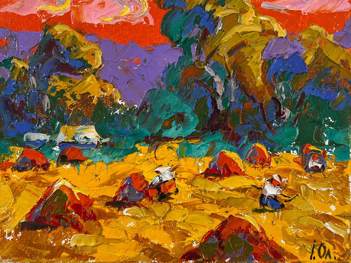 Noon On The Field By Kalenyuk Alex, 8 X 6, Artwork For Sale On Artfinder