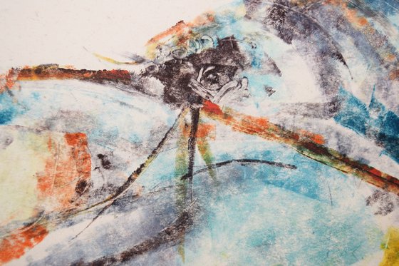 Lobster H 2/3 monoprint