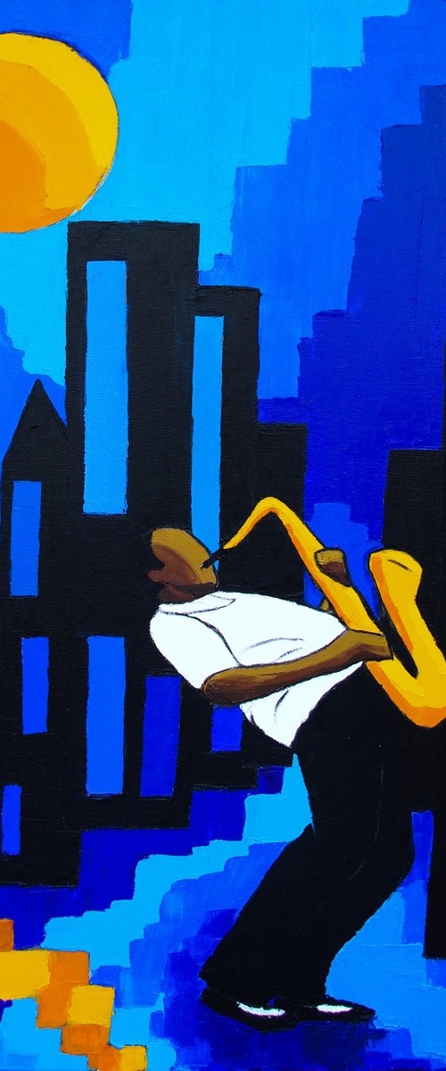 Jazz Blue night II by Olivier Boissinot