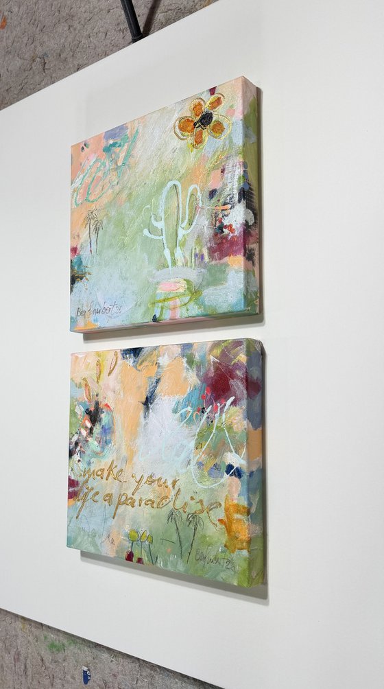 Make your life a paradise No.4 (diptychon)