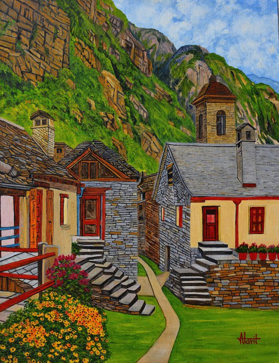 Swiss Mountain Village