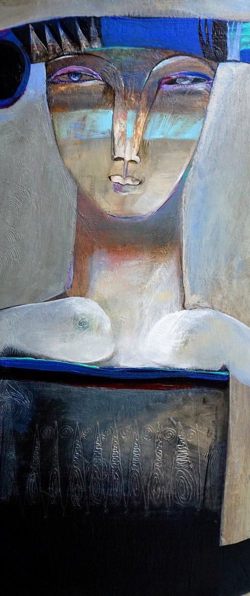 Guy with the Blue Face by Victor Tkachenko