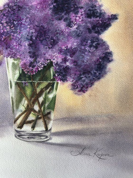 Lilac in a vase