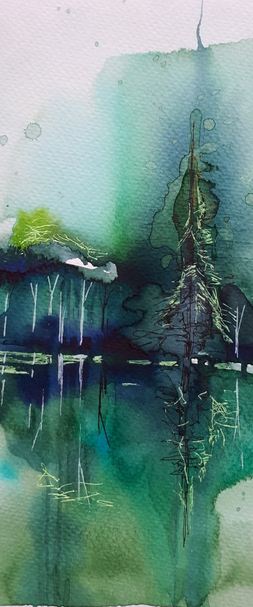 Reflecton in green by Simon Tünde