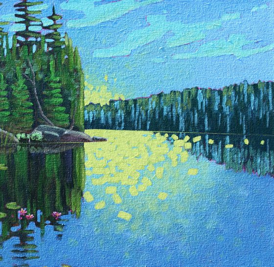 Lake with Water Lilies