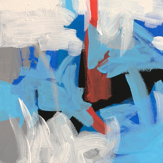Abstract Motive. Blue Movements