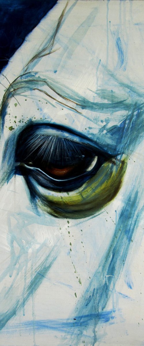 Portrait of a blue horse by Serhiy Roy