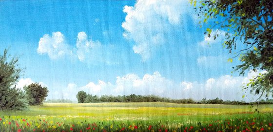 The Poppy Field II (Original Oil Painting)