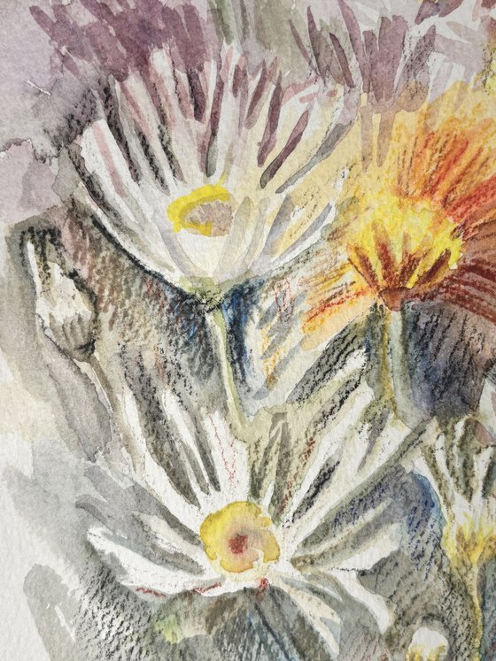 Summer embraces (Triptych)