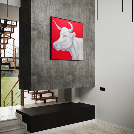 White cow
